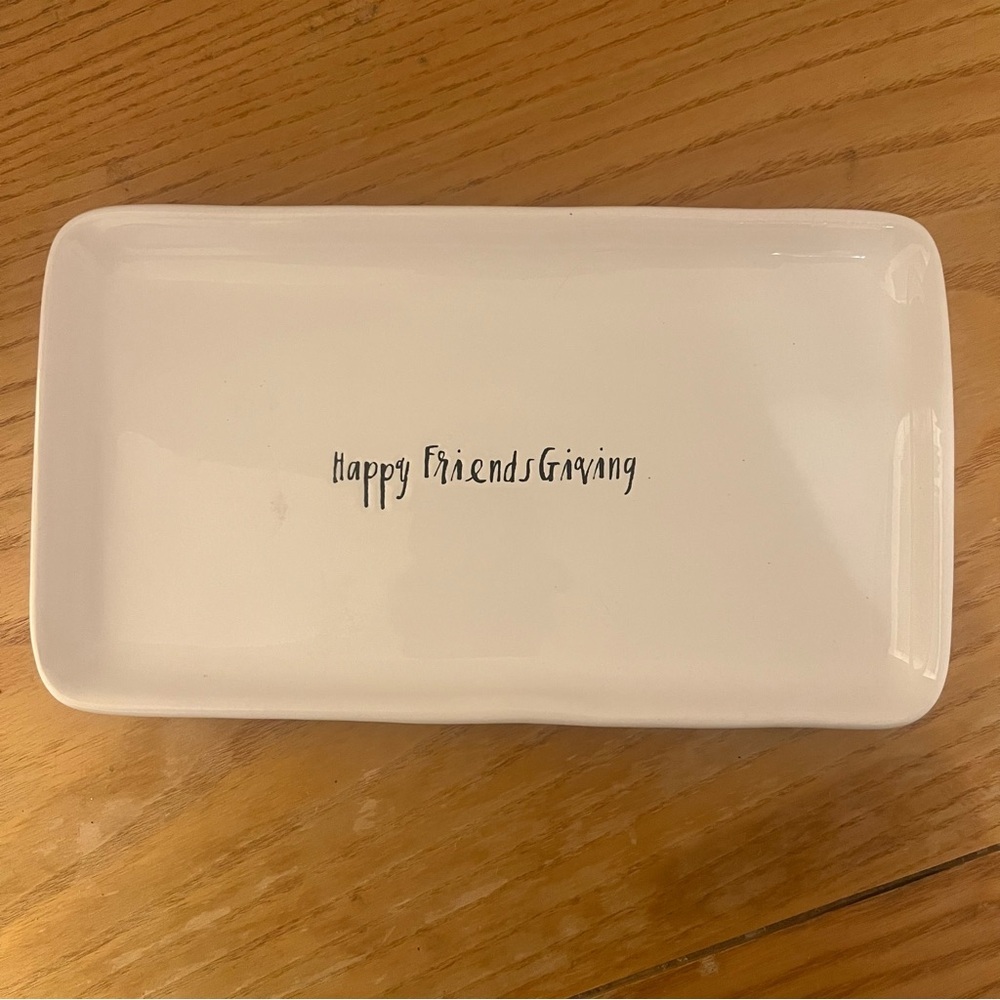 {Rae Dunn} Happy Friendsgiving Small Snack Tray
